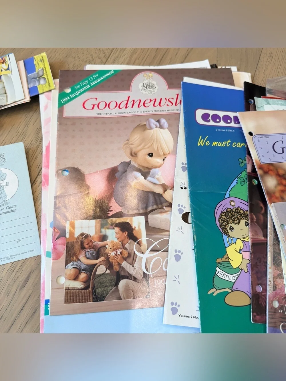 Vtg 80s Precious Moments Newsletters Lot Enesco Good News Club Papers Ephemra